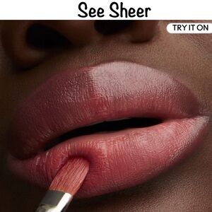 💋 SEE SHEER a MAC LUSTREGLASS SHEER-SHINE LIPSTICK. **NEW IN BOX.